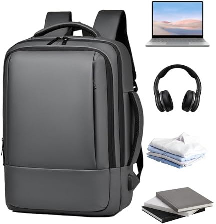 mivceklw Professional Laptop Bag | Padded Laptop Compartment | Ergonomic Office Backpack | Stylish and Functional for Professionals the Go 12.6 x 9.45 x 18.11