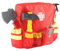Jeu de pompier simulé pour avec sac à dos, 1 marteau de simulation, 1 hache de simulation, 1 extincteur d'incendie simulateur, 1 sifflet, 1 téléavertisseur
