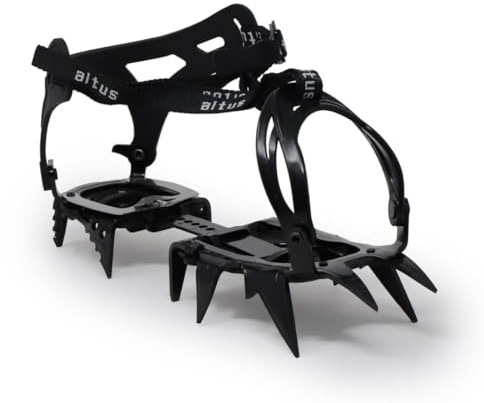 Posets | Altus | Crampon | Crampon à 12 Pointes | Crampon de Glace et Neige, Noir