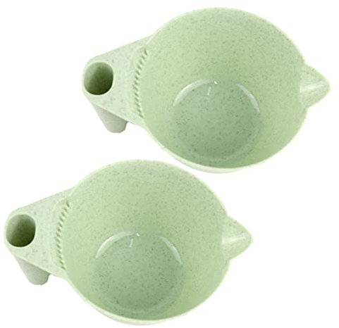 ADOCARN 2piezas Bol De Mezcla De Tinte Para Cabello Tazón De Color Portátil Asa Para Salones De Peluquería y Uso Casa Fabricado Material Resistente y Ecológico