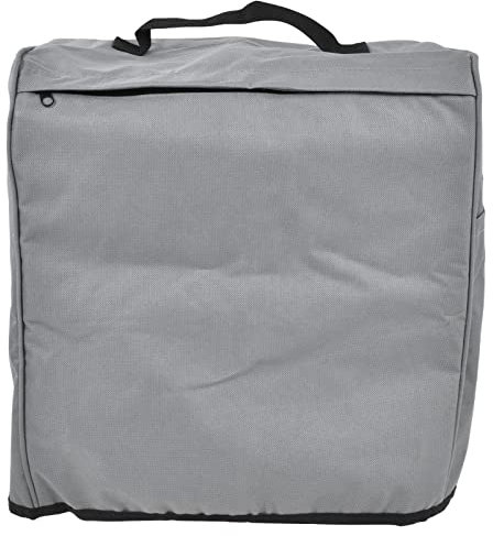 Housse de Protection pour Barbecue en Tissu Oxford 600D, Anti-poussière, avec Poches zippées, Grise, résistante et imperméable, Protection Solaire pour barbecues d'extérieur,