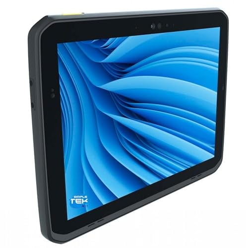 SIMPLETEK - Rugged Tablet 12 inch QHD i5 1130G7, 16GB RAM, 960GB SSD, IP65 and Windows 11 Pro, Dual Camera, WiFi 6E, BT 5.1 (Refurbished)