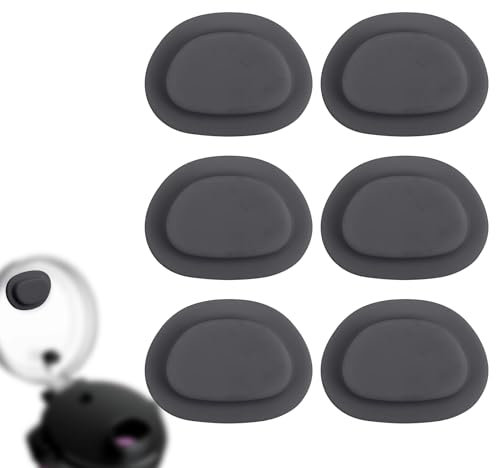 6pcs Blender Sip Spout Lid Plug for Ninja, 1.25 Inch Leakproof-Lid Plug Replacement Compatible with Ninja BC151NV BC151BK BC155PS (Black)