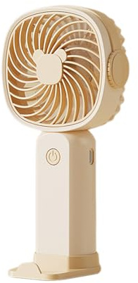LIXSAZSE La piccola presa d'aria della ventola portatile previene gli incidenti alle mani. raffredda più velocemente. Ruota comodamente il mini supporto per telefono. Ventola portatile in ABS