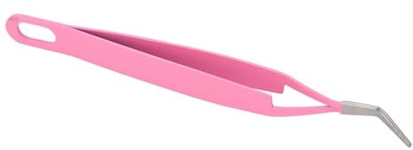 Wimpernpinzette, Wimpernverlängerung, Edelstahl, gebogene Spitze, professionelles Make-up-Werkzeug für Mädchen, Frauen, Anfänger, Make-up-Künstler