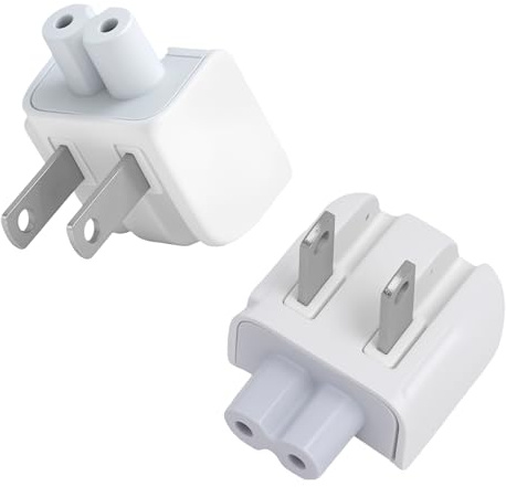 Reiseadapter Europa auf USA 2 Stück - Universeller Steckeradapter für MacBook, iPad, iPhone - Kompakt & Sicher für Reisen in die USA, Kanada, Mexiko