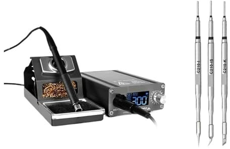 Schnelle Erwärmung Automatischer Schlaf 2S Schmelzzinn Professionelle Handy-Reparatur Konstante Temperatur Lötstation Schnelle Erwärmung(Add 3 pic C210 tips)