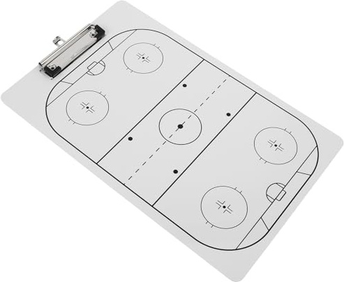 Mikikit Eishockey Tafel Doppelseitig aus PVC, Wiederverwendbar für Trainer