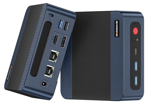BOSGAME P3 Lite Mini PC ufficio-gaming, Ryzen 7 6800H (fino a 4,7 GHz), 32 GB RAM DDR5, 1 TB SSD PCIe 4.0 Micro PC, USB4/HDMI 2.0/DP, triplo display 8K, 2x LAN RJ45, Wi-Fi 6E, BT 5.2, mini desktop