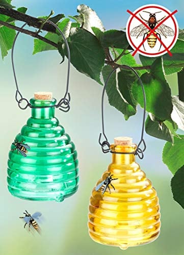 WENKO 71710900 Wespenfalle Glas farbig 2er