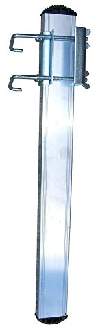 ff | fischer fachhandel Anlegeleiter-Fußverlängerung - Universal Holmverlängerung, Aluminium, Silber, einstellbar für 60-100mm