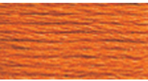 DMC 117-721 Six Strand Embroidery Cotton Floss, Medium Orange Spice, 8.7-Yard