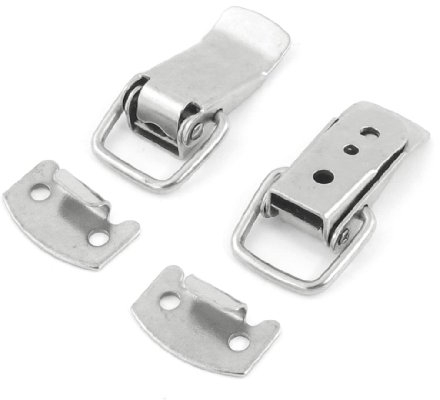 sourcing map 2 x Box Chest Case Spring Loaded Draw Toggle Latch 28mm Length