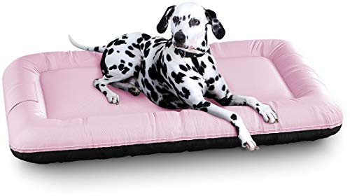 Knuffelwuff 13064 In und Outdoor Hundebett Hundekissen Hundesofa Hundekörbchen Hundekorb, Lucky Color Edition, Größe XL 100 x 73 cm, rosa
