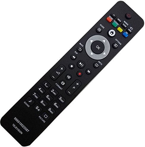 allimity TV 996510023587 Télécommande remplacé adapté pour Philips 42PFL5604/60 42PFL7404H/60 47PFL7404H/12 47PFL7864H/12 52PFL7404H/60 32PFL7404H/12 52PFL7404H/12 32PFL7404H/60 42PFL7404H/12