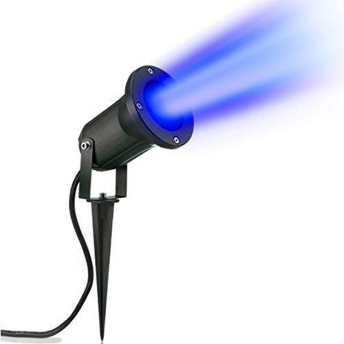 Auraglow Tiefe Einbau Garten Spike Licht GU10 Halter IP65 Außenwandfluter - Blau - Vier Pack