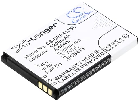 CS-DEP413SL Akku 1200mAh Kompatibel mit [Doro] Primo 406, Primo 413, 414 Ersetzt RCB01P01, RCB413, RCBNTC01