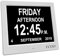 YCOO Dementia Clocks, 8 Inch Calendar Day Date Clock,Memory Loss Extra Large Non-Abbreviated Day & Month Digital Clock.