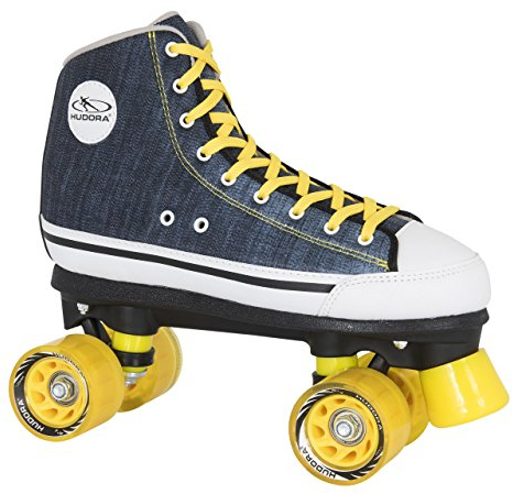 HUDORA Rollschuhe Roller-Skates Blue Denim, Disco-Roller, Gr. 36, 13010