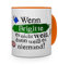 Tasse mit Namen Brigitte - Layout: Wenn Brigitte es Nicht weiß, dann weiß es niemand - Namenstasse, Kaffeebecher, Mug, Becher, Kaffee-Tasse - Farbe Orange