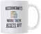 Casitika Witzige Buchhaltungsgeschenke. Buchhalter Work Their Assets Off. 325 ml Geschenkidee für Finanzberater, Auditor oder CPA-Freunde oder Kollegen.