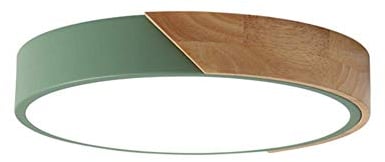 minifair Runde dreifarbige LED-Deckenleuchte mit Dimmfunktion für die Unterputzmontage,Green,30cm