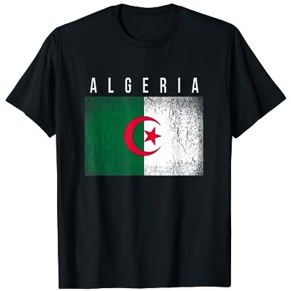 Algeria flag cadeau love drapeau de l'algerie T-Shirt