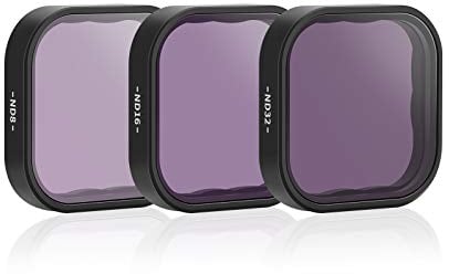 AuyKoo ND Filter Objektiv für Gopro 12 11 10, Neutral Density Filter Lens Protector Kit ND8 ND16 ND32 für GoPro Hero 12 11 10 9