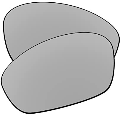 EZReplace Verres de rechange pour lunettes de soleil Oakley Straight Jacket 2007 (verres polarisés), Métal argenté avec revêtement en polycarbonate, Taille unique
