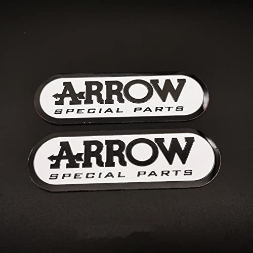 2pcs/ Los Aluminium -Motorrad -Auspuffrohre Rohr Aufkleber Aufkleber Cooler Persönlichkeitsknorpion for Pfeil (Color : Multi)