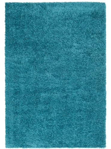 Pergamon Luxus Super Soft Wohnzimmer Hochflor Langflor Teppich Aloha Einfarbig in Rund und Eckig