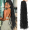76,5 cm Soft Locs Crochet Pre Locs Faux Locs Crochet Faux Locs Curly Wavy Goddess Locs Dreadlocs Synthetic Hair For Black Women (71,6 cm (lot de 6), 1B)
