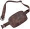 Telena Bauchtasche Damen, PU Leder Crossbody Bag Frauen Umhängetasche Klein Brustbeutel Stylisch Brusttasche Gürteltasche(Kaffee)