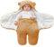 FUNUPUP Baby Pucksack Winter Neugeborene Einschlagdecke Baby Schlafsack Wintersack Weich Warm Wickeldecke für Säugling Baby (0-3 Monate,Braun)