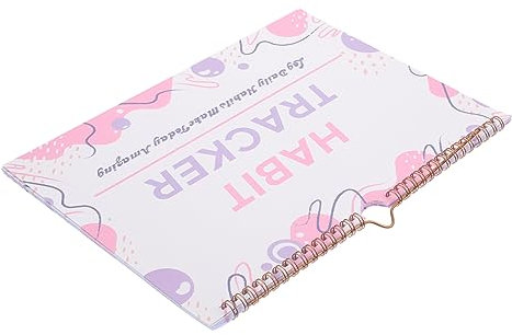 NUOBESTY Habit Tracker Für Englisch Lernen Zielverwirklichungs-planer Monats Und Wochenübersicht Notizen Erinnerungen Tragbarer Gewohnheitstracker