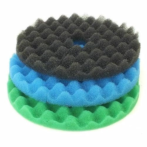 Ersatz-Filterschaum-Set mit 3 Graden, kompatibel mit CL1 Teichfilter, Ersatz-Fischteich-Schaumstoff-Filterschwamm, Medien-Set, Koi