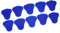Uadme Urinal Mats, Urinal Splash Mats,Anti-Splash Odor Protection,Toilet Urinal Parts Lasting Odor Freshener,For Bathrooms Restrooms In Restaurants Bars Schools & Offices(Blue)