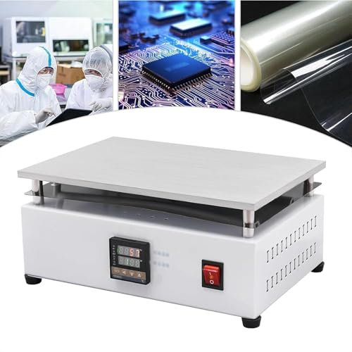 LHQYA Placa Calefactora Eléctrica Laboratorio 1200W, Estación Soldadura Precalentamiento Eléctrico, Placa Calefactora Aluminio: 300X200MM/rango Temperatura: 40°C-400℃