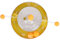 Qukaim Cat Track Toy Cat Turntable Leakage Toy, Circle Tracking Puzzle Food Dispensing Toy for Indoor Kittens, Interactive Cat Track Toy, Yellow