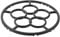 Bsbkoj Electric Stove Wok Ring, Cast Iron Wok Support, 7,17 in Non Slip Holder Trivet, Portable Cooktop Gadgets, Versatile Cookware Accessory for Home Kitchens