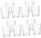Mikikit 12pcs Set Mini Glass Communion Cups Reusable Shot Glasses for Family Gatherings for Spirit Tasting Design for and Events