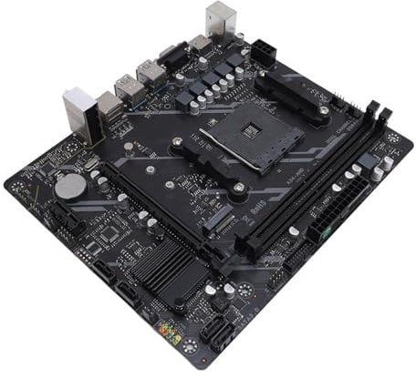 Placa Base AM4 DDR4 con PCIe 4.0 y WiFi 6E, Diseño de Potencia de 5 Fase para Ryzen 1st, 2nd, 3rd, 4th, 5th Gen CPU, Admite M.2, 3.0