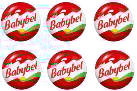 Mini Cheese Portions Babybels Original Light and Protein For Lunchbox (6 Original Mini Cheese)
