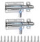 Loquet Porte, 2 Pièces 304 Targette de Porte Exterieur, Verrou Porte Exterieur, Loquet de Porte Coulissante en Acier Inoxydable, pour Entrepôt Garage Grange Portail Cour Porte