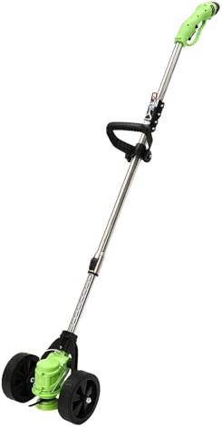 RasenmäHer, Akku Gartengerät Rasentrimmer Set mit 1 Akku und 8 Klingen, Rasenkantenschneider & Freischneider, Ohne Antrieb SpindelmäHer, Einstellbarer Winkel und Höhe
