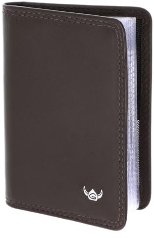 Golden Head Leder Polo RFID Protect Kartenetui 4431 Dunkelbraun
