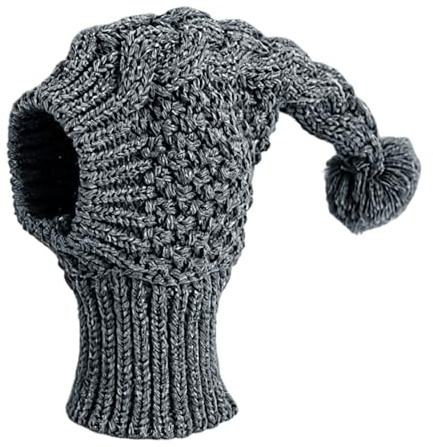 YIBOZI Haustier-Strickmütze, warme Acryl-Strickmütze für Whippets, italienische Windhunde, weiche Wintermütze für den täglichen Spaziergang im Freien, Abenteuer