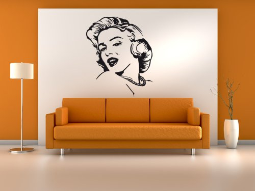 PrimeStick Wandtattoo Wandaufkleber Marilyn Monroe #81B 90cm x 110cm