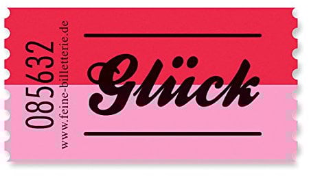corpus delicti :: GLÜCK – 100 Stück Wertmarken von der Rolle – Marken/Abreißbons/Billetts/Tickets/Coupons