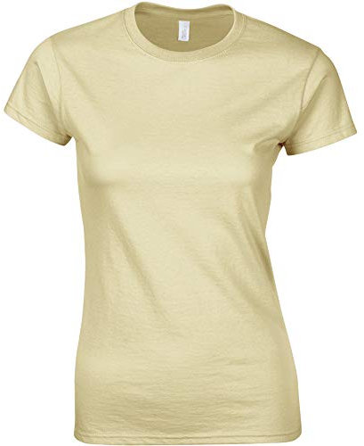 Gildan Ladies Soft Style Short Sleeve T-Shirt (M) (Sand)